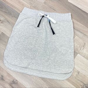 G.H. BASS Athleisure French Terry Jersey Knit Drawstring Skirt Size XS Gray NEW